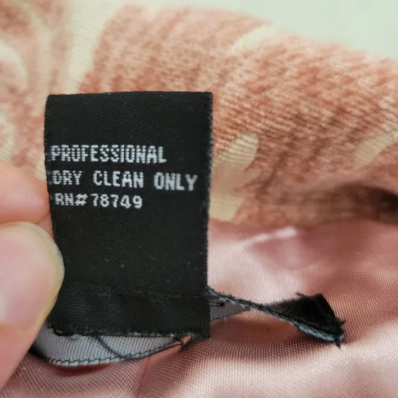 Arden B. Pink Jacquard Belted Straight knee length fully lined coat size XS - Picture 4 of 11